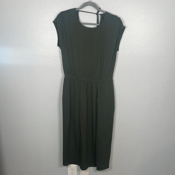 Universal Standard Havana Define Jersey Dress Midi length color Nori NWT 2XS 6-8 - Picture 4 of 10